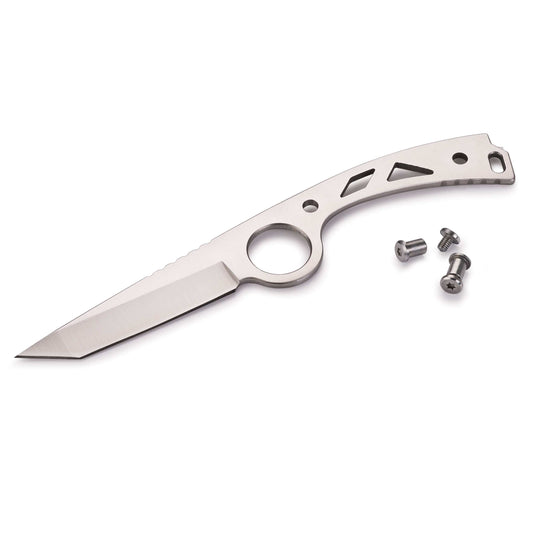 Tanto Point Fixed Blade Point Knife for Hunting and Fishing - 6-5/8" - Unfinished Kit alt 0