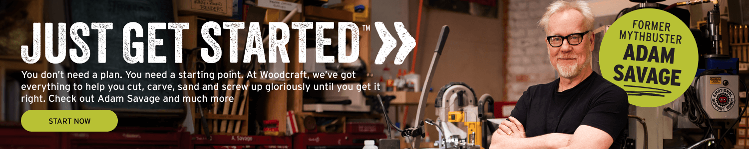 Former Mythbuster Adam Savage says Just Get Started.