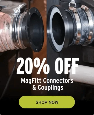 Advertisement for MagFitt Connectors & Couplings with a discount offer and 'Shop Now' button.